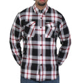 Men's "Chrome Riot" Multi/Color Plaid Flannel Shirt - Cotton Button Up Workwear - FLM2003