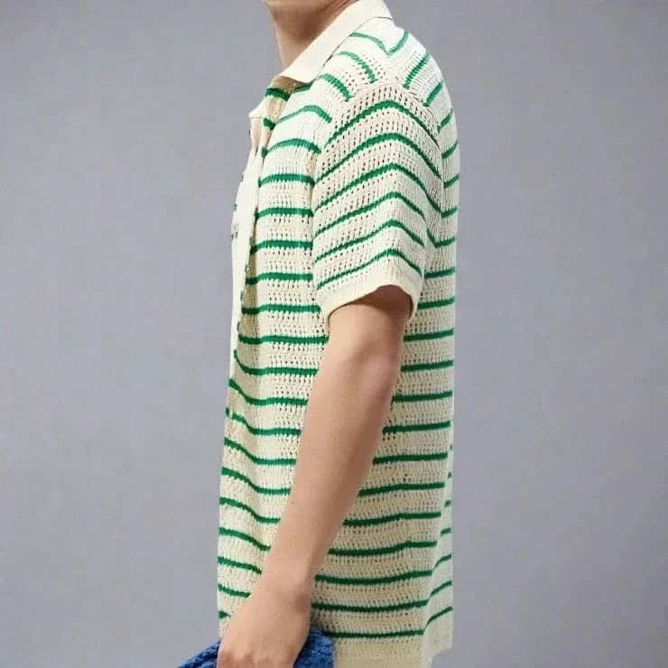 Hollow Breathable Knitted T-shirt