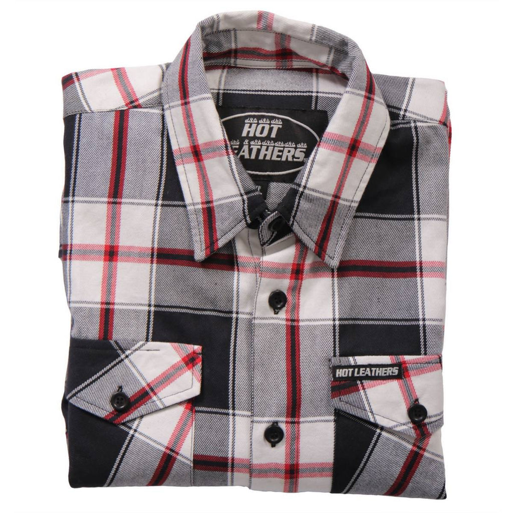 Men's "Chrome Riot" Multi/Color Plaid Flannel Shirt - Cotton Button Up Workwear - FLM2003