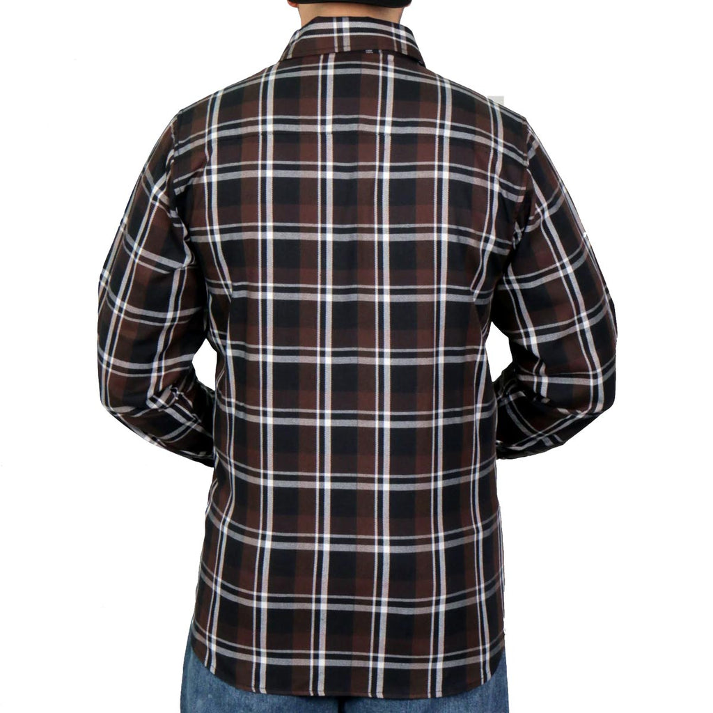 Men's "Ash Run" Multi/Color Plaid Flannel Shirt - Cotton Button Up Workwear - FLM2008