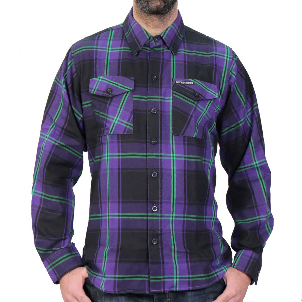 Men's "Voodoo" Long Sleeve Flannel Shirt - FLM2011