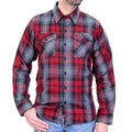 Men's "Cold Trail" Multi/Color Plaid Flannel Shirt - Cotton Button Up Workwear - FLM2022