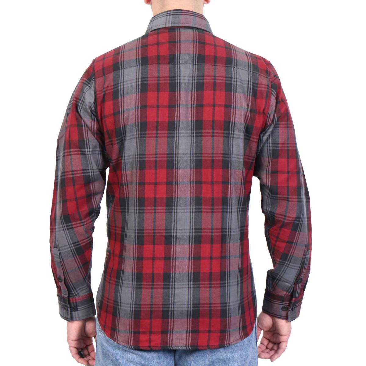 Men's "Cold Trail" Multi/Color Plaid Flannel Shirt - Cotton Button Up Workwear - FLM2022