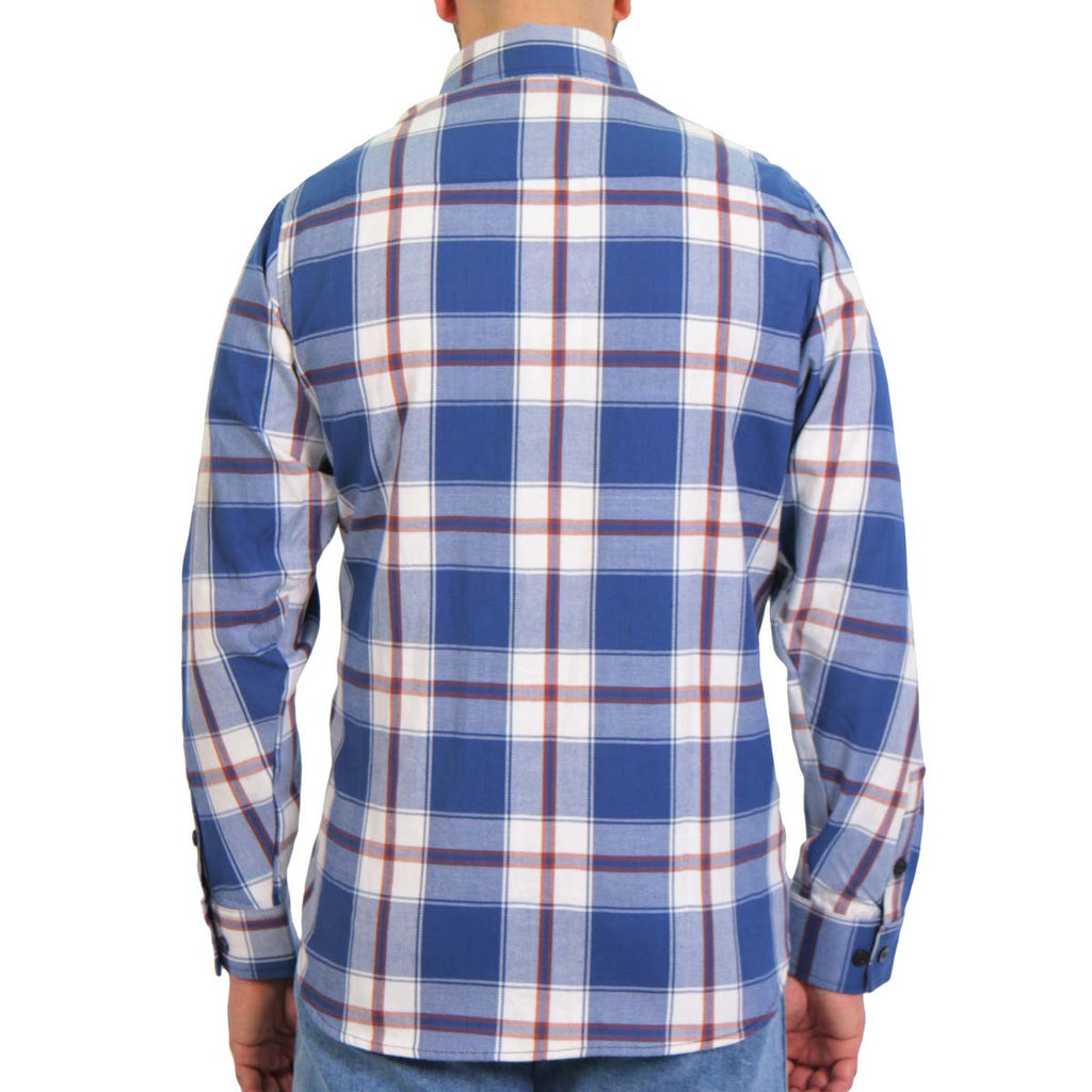 Men's "Black Lantern" Multi/Color Plaid Flannel Shirt - Cotton Button Up Workwear - FLM2025