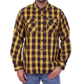Men's "Riot Alley" Multi/Color Plaid Flannel Shirt - Cotton Button Up Workwear - FLM2036