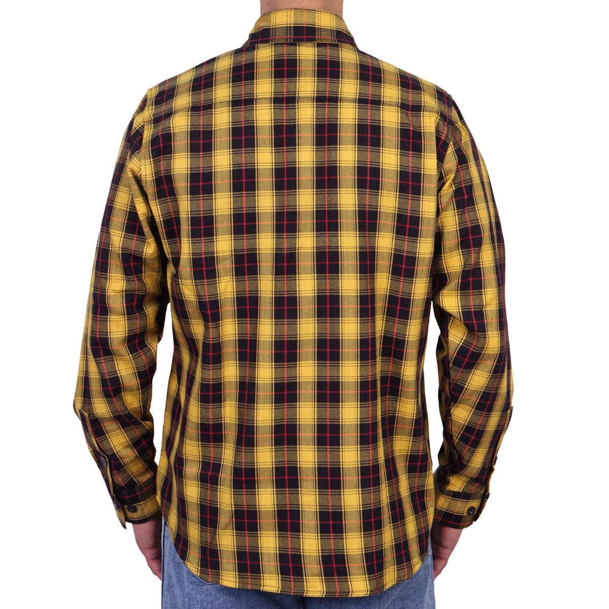 Men's "Riot Alley" Multi/Color Plaid Flannel Shirt - Cotton Button Up Workwear - FLM2036