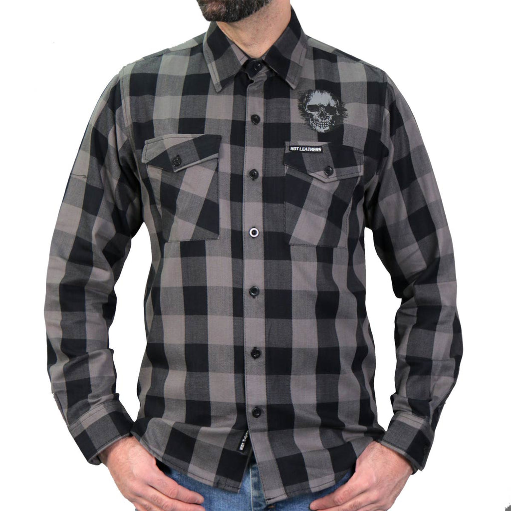 Men's "Grave Rub" Long Sleeve Flannel Shirt - FLM2101