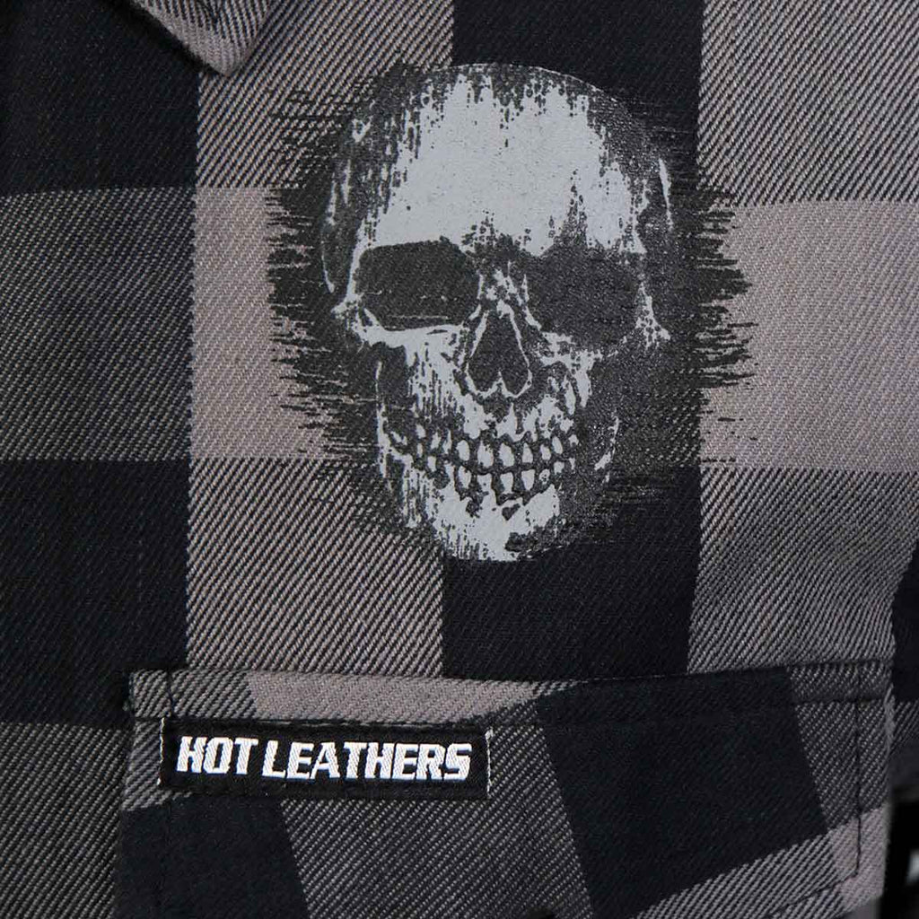 Men's "Grave Rub" Long Sleeve Flannel Shirt - FLM2101