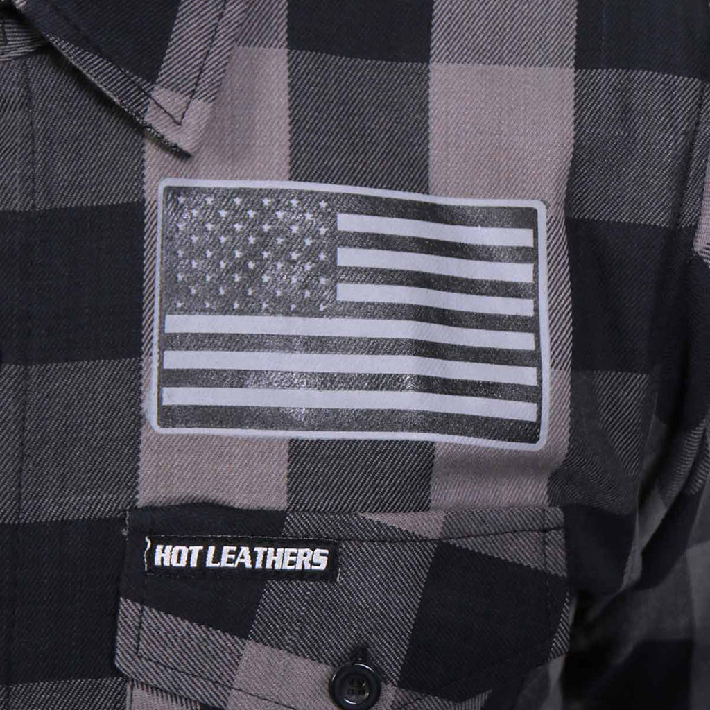 Men's "Tribal Eagle" Tribal/Flannel Plaid Flannel Shirt - Cotton Button Up Workwear - FLM2102