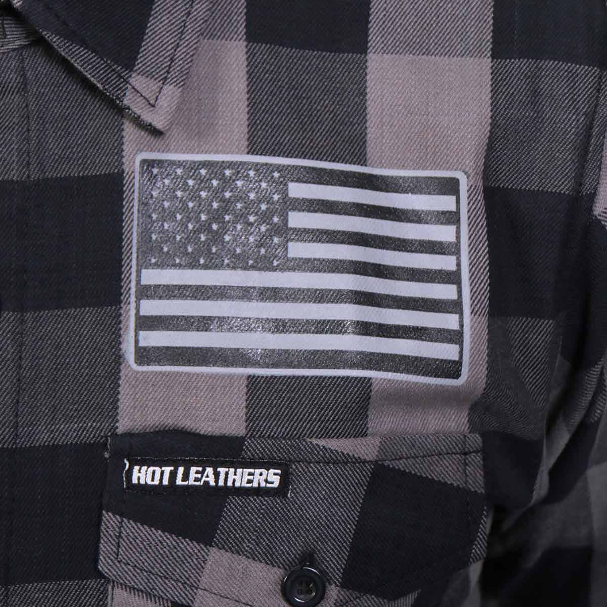 Men's "Tribal Eagle" Tribal/Flannel Plaid Flannel Shirt - Cotton Button Up Workwear - FLM2102