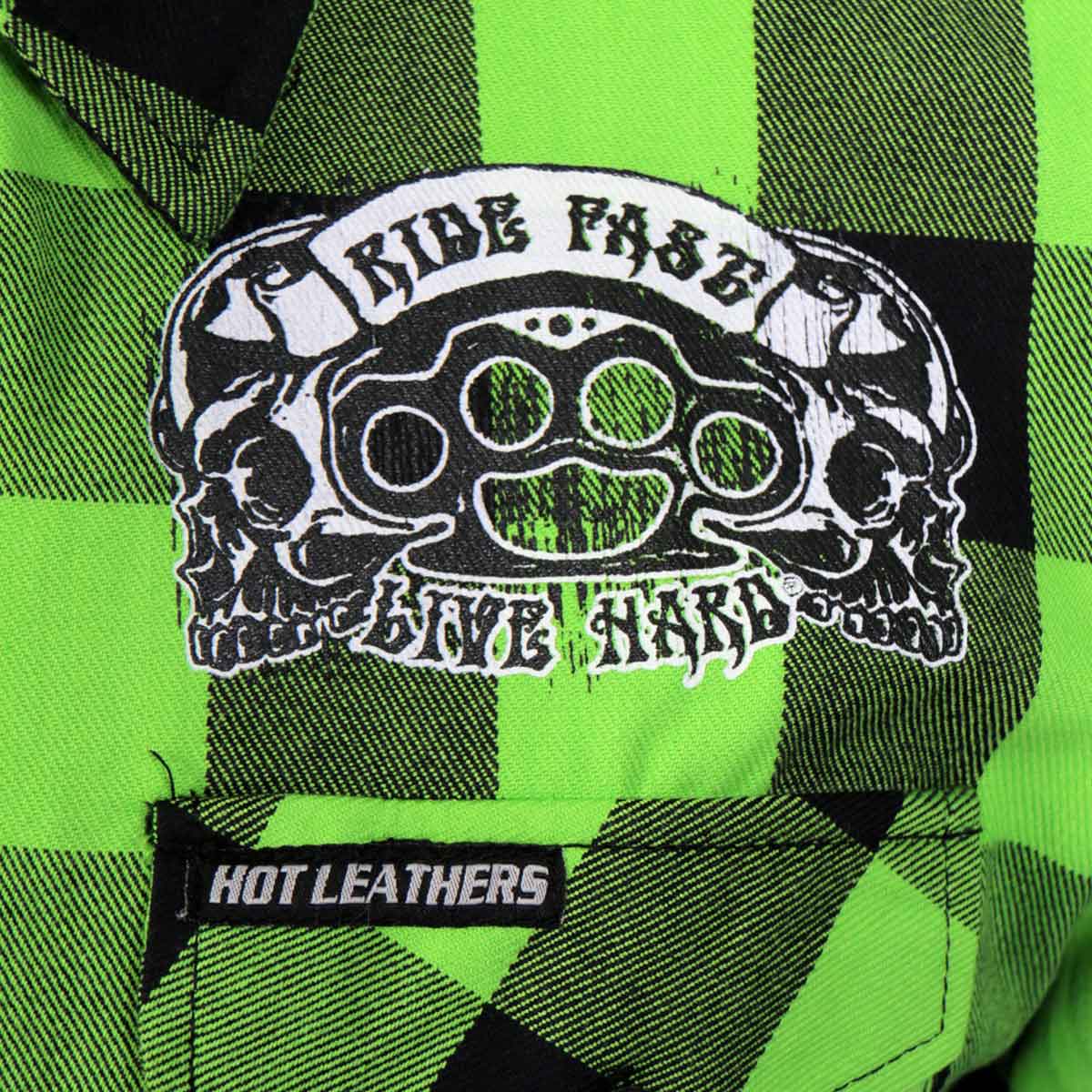 Men's "Brass Knuckles" Long Sleeve Flannel Shirt - FLM2106