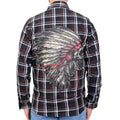 Men's "Headdress" Long Sleeve Flannel Shirt - FLM2109