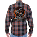 Men's "Rattler" Mult/Color Plaid Flannel Shirt - Cotton Button Up Workwear - FLM2111