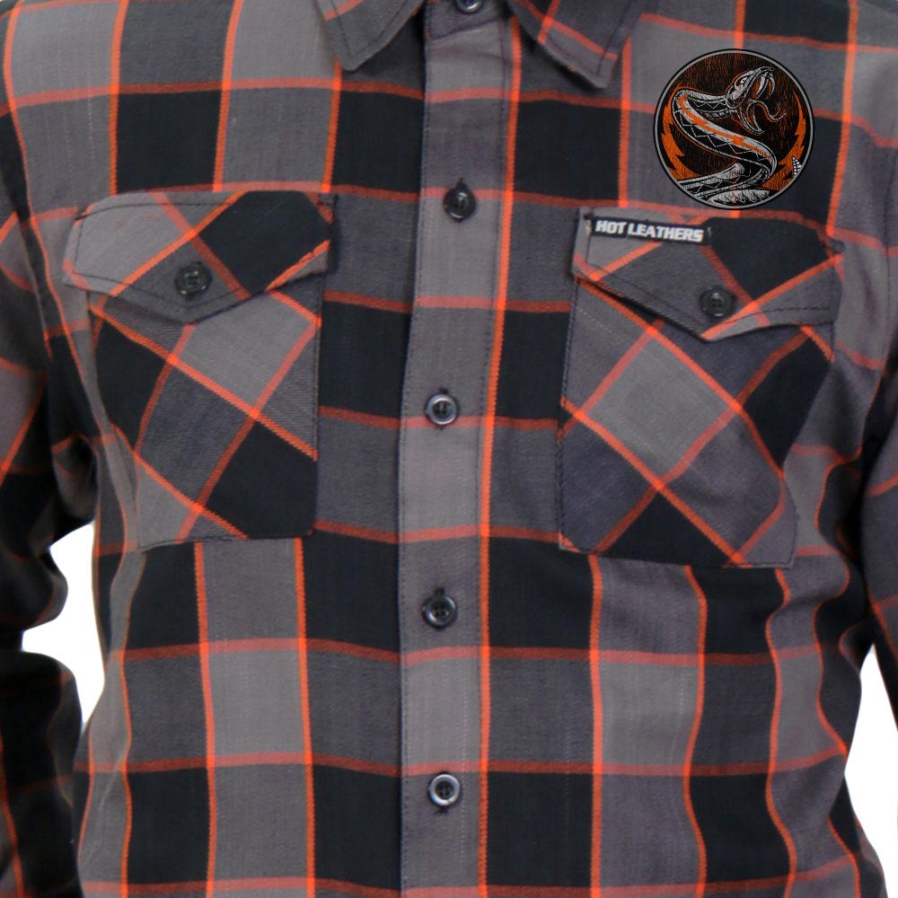 Men's "Rattler" Mult/Color Plaid Flannel Shirt - Cotton Button Up Workwear - FLM2111