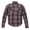 Men's "Deadman" Multi/Color Armored Motorcycle Flannel Shirt - CE Protection Riding Shirt - JKM3010