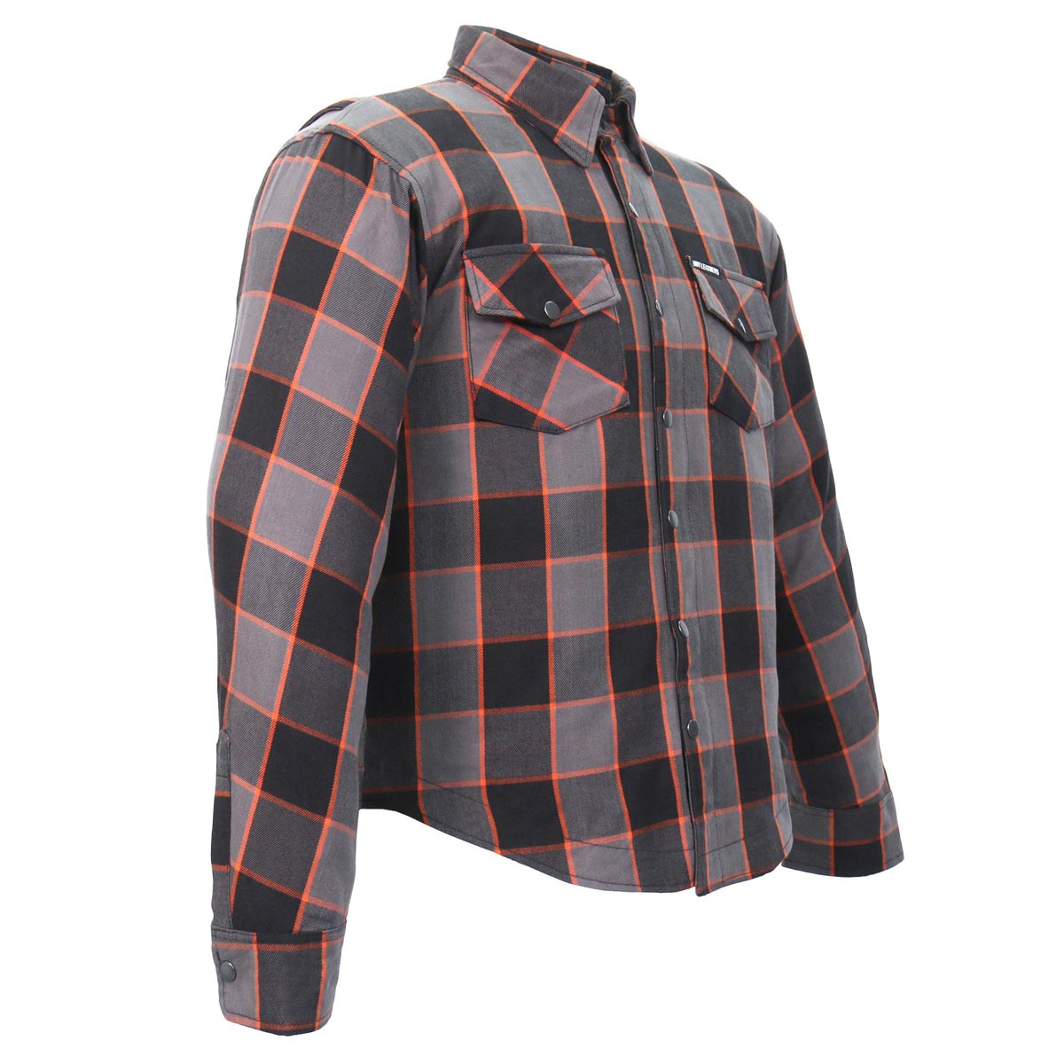Men's "Deadman" Multi/Color Armored Motorcycle Flannel Shirt - CE Protection Riding Shirt - JKM3010