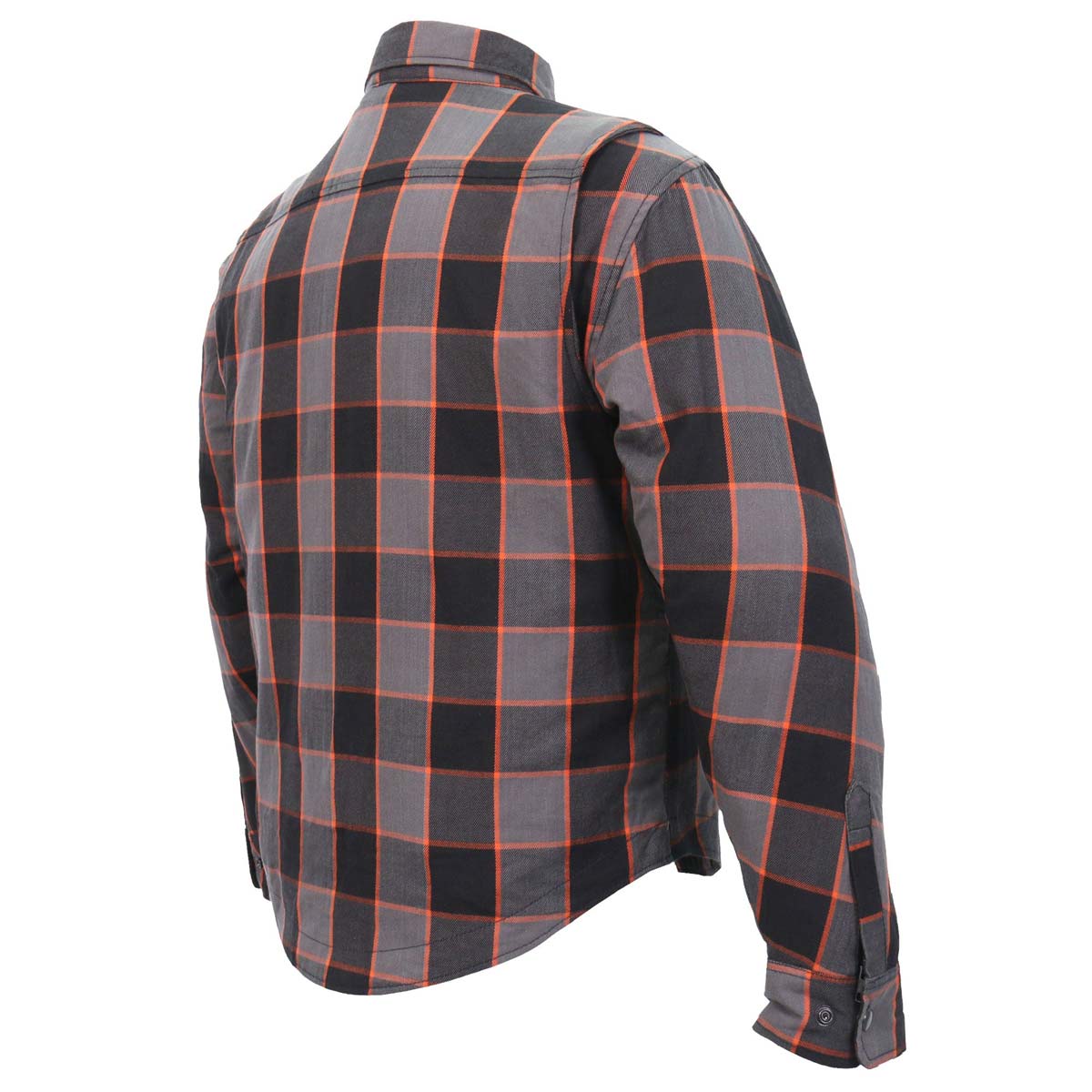 Men's "Deadman" Multi/Color Armored Motorcycle Flannel Shirt - CE Protection Riding Shirt - JKM3010