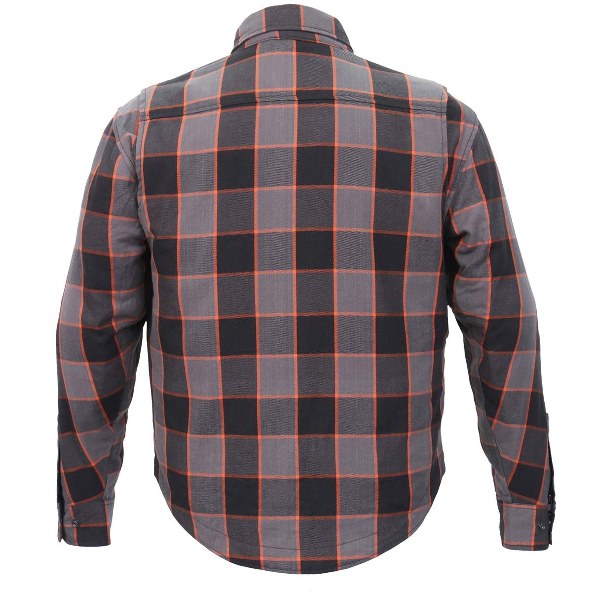 Men's "Deadman" Multi/Color Armored Motorcycle Flannel Shirt - CE Protection Riding Shirt - JKM3010